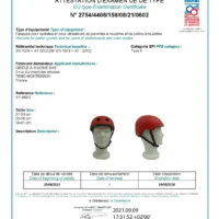 Certificat CE casque vélo norme EN1078 Alienor Certification modèle KY-B003