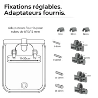 Système de fixation rapide du sac à dos vélo Ali Badawin