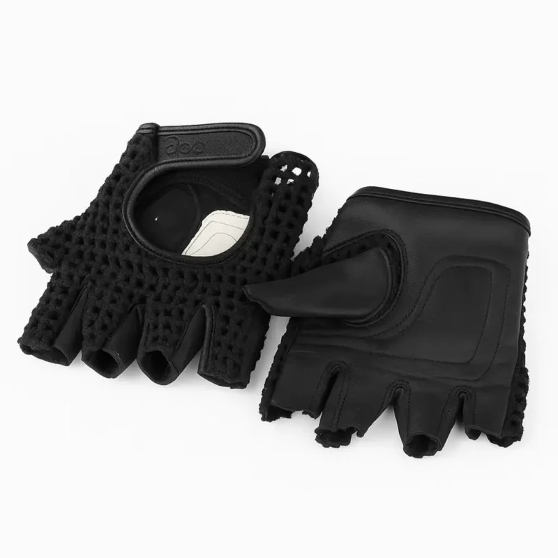 Gants de cyclisme sans doigts noirs pour vélo urbain