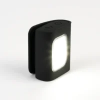 Lampe de sécurité vélo LED noire Badawin avec fixation magnétique et lumière puissante