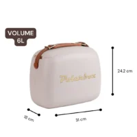 Dimensions de la Polarbox Perle 6L : 31 cm x 24,2 cm x 18 cm