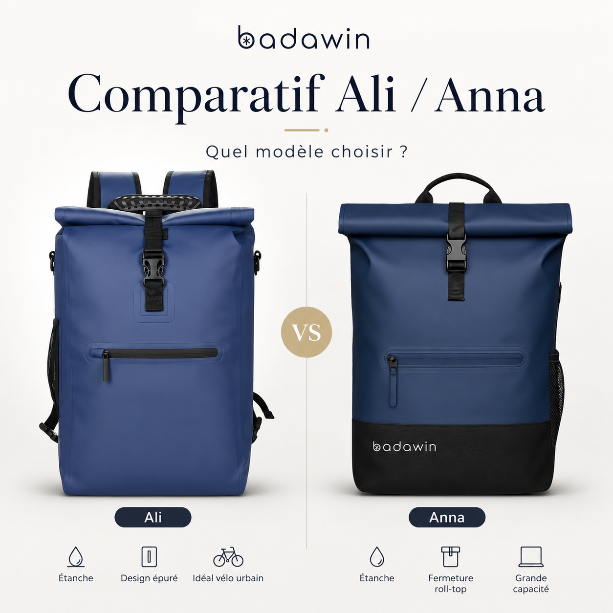 Comparatif du sac Ali vs Anna