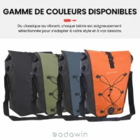 Sacoche vélo avec sangle Hind Badawin gamme de couleurs
