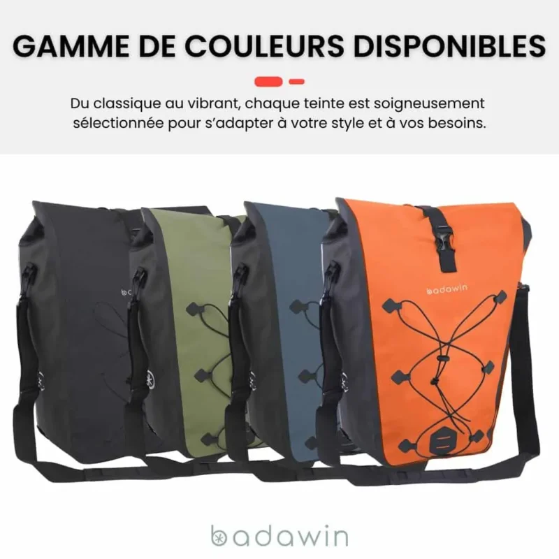 Sacoche vélo avec sangle Hind Badawin gamme de couleurs
