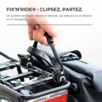 Système Fix’N’Ride de fixation rapide pour sac vélo