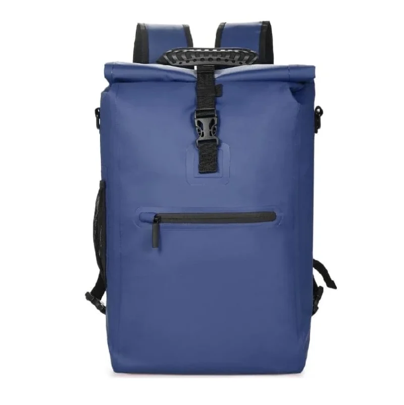 Sac à dos vélo Ali bleu Badawin avec compartiment ordinateur et poches de rangement