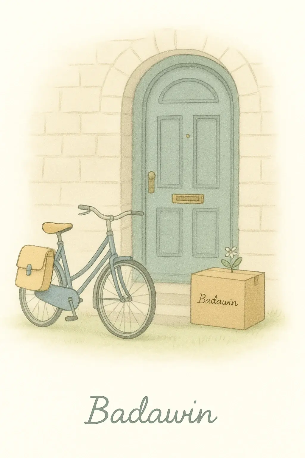 Illustration vélo Badawin pour la livraison