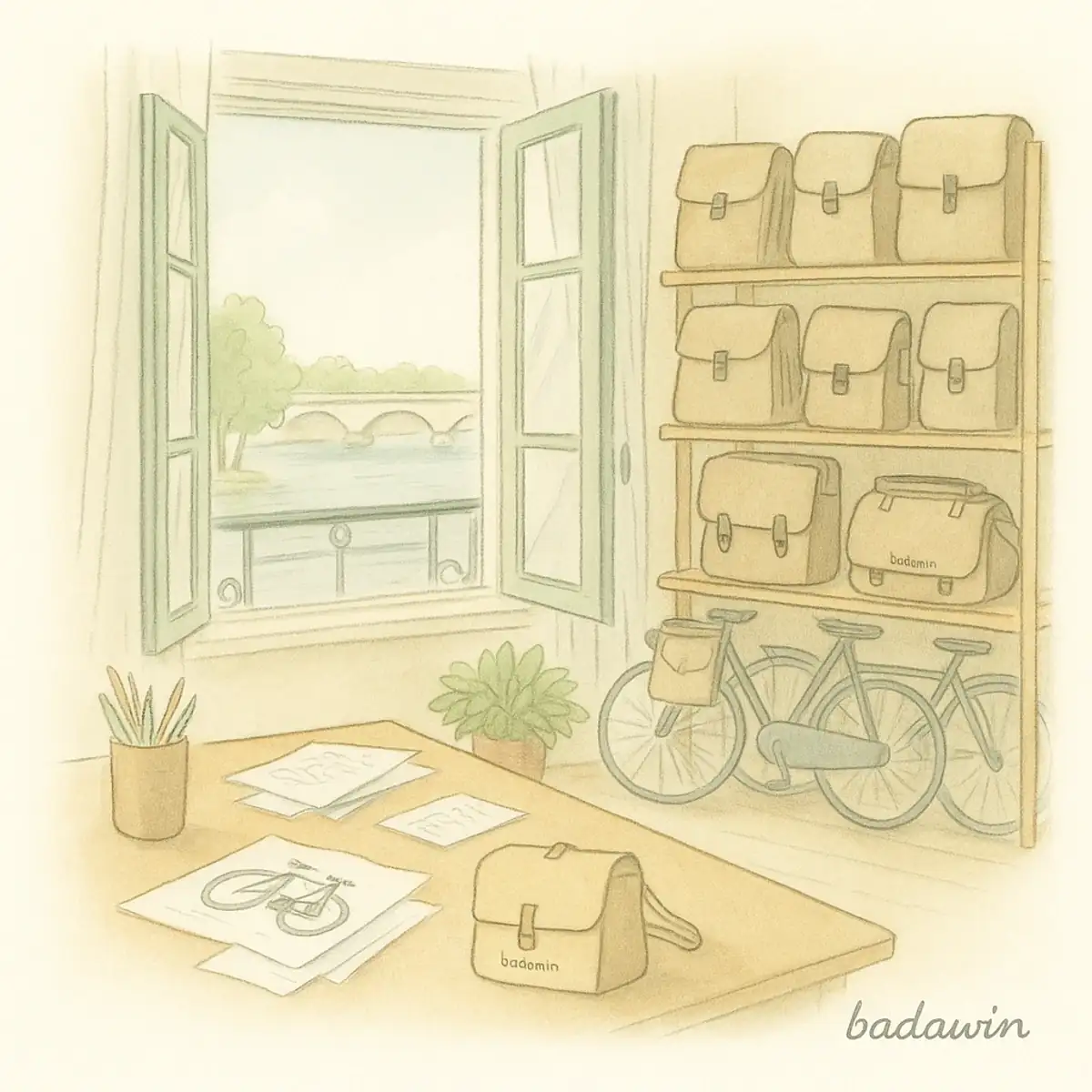 Atelier Badawin à Bezons près des bords de Seine