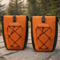 Lot de 2 sacoches vélo Hind orange Badawin