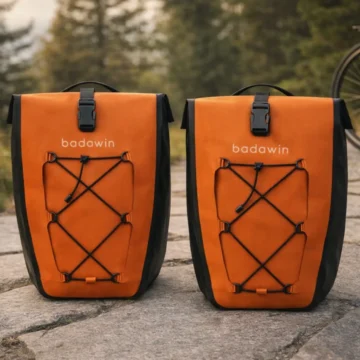 Lot de 2 sacoches vélo Hind orange Badawin