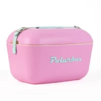 Glacière Polarbox Bubble Gum 12L ou 20L rose avec lanière vert menthe