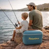 Glacière Polarbox Marine 20L lors d’une sortie pêche en famille